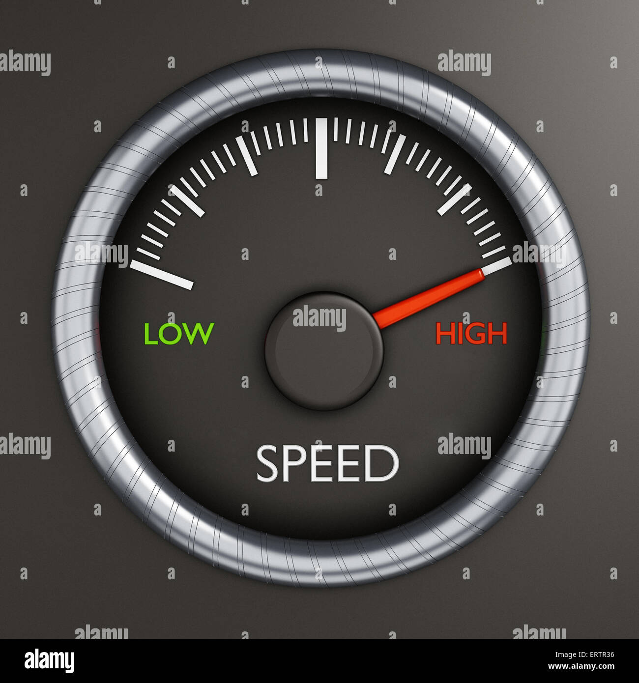 Speed meter indicates high performance Stock Photo - Alamy