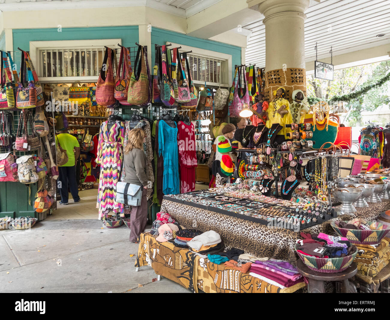 In the French Market, New Orleans, Louisiana, USA Stock Photo