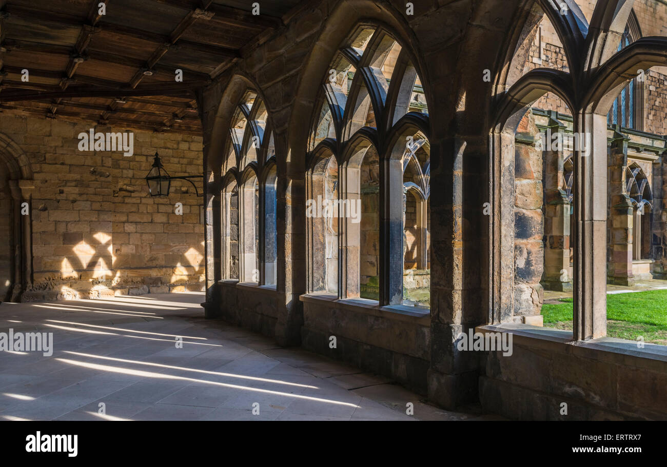 Cloisters at Durham Cathedral, County Durham, England, UK Stock Photo