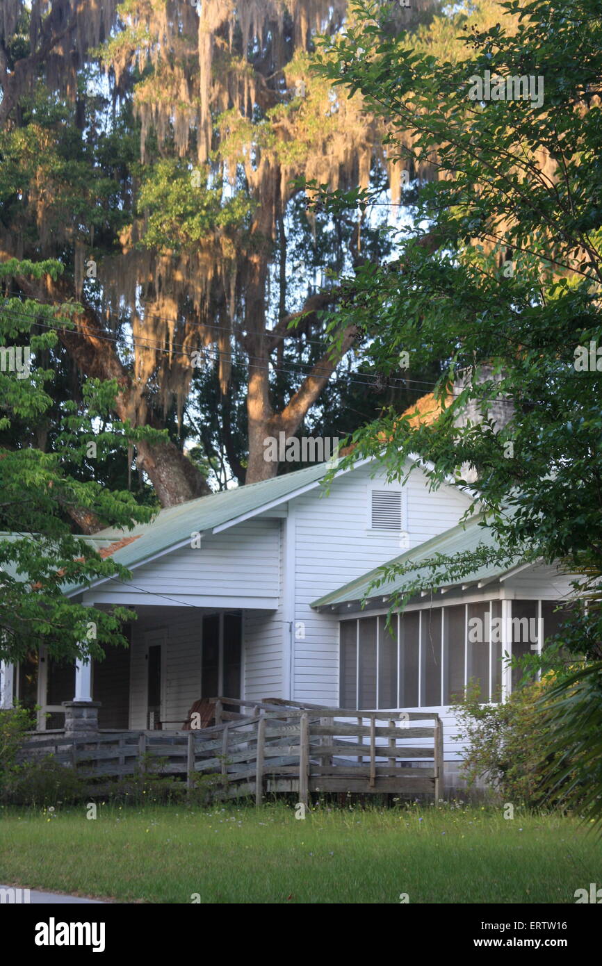 Wooden house in Micanopy FLorida USA Stock Photo Alamy