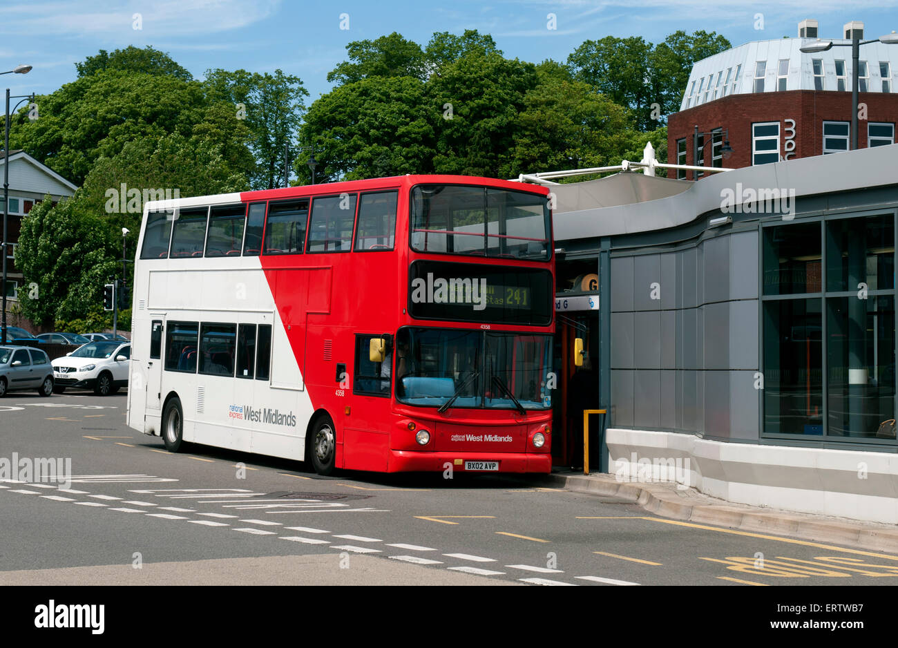Bus at Halesowen Bus Station, West Midlands, England, UK Stock Photo