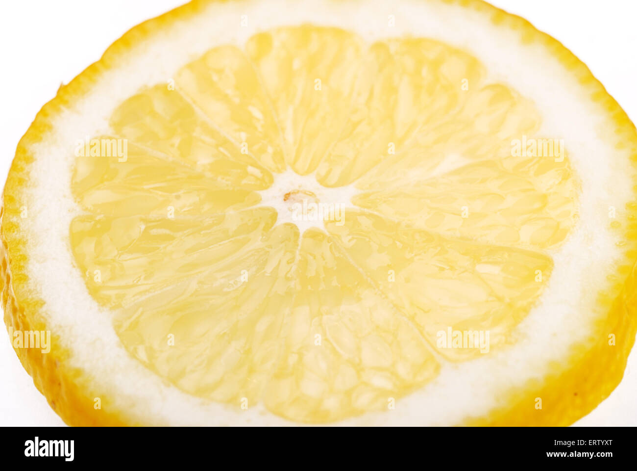 Lemon slice isolated on white background Stock Photo - Alamy