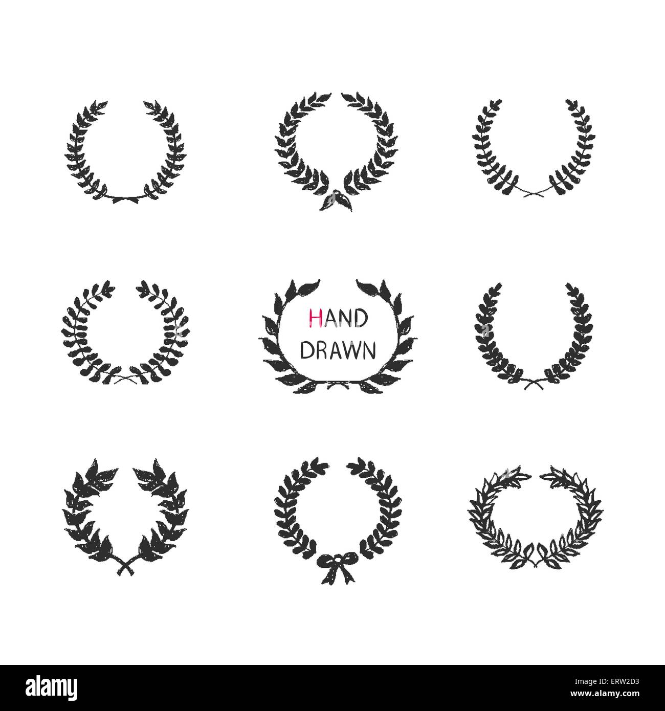 Laurel wreath illustration hires stock photography and images Alamy