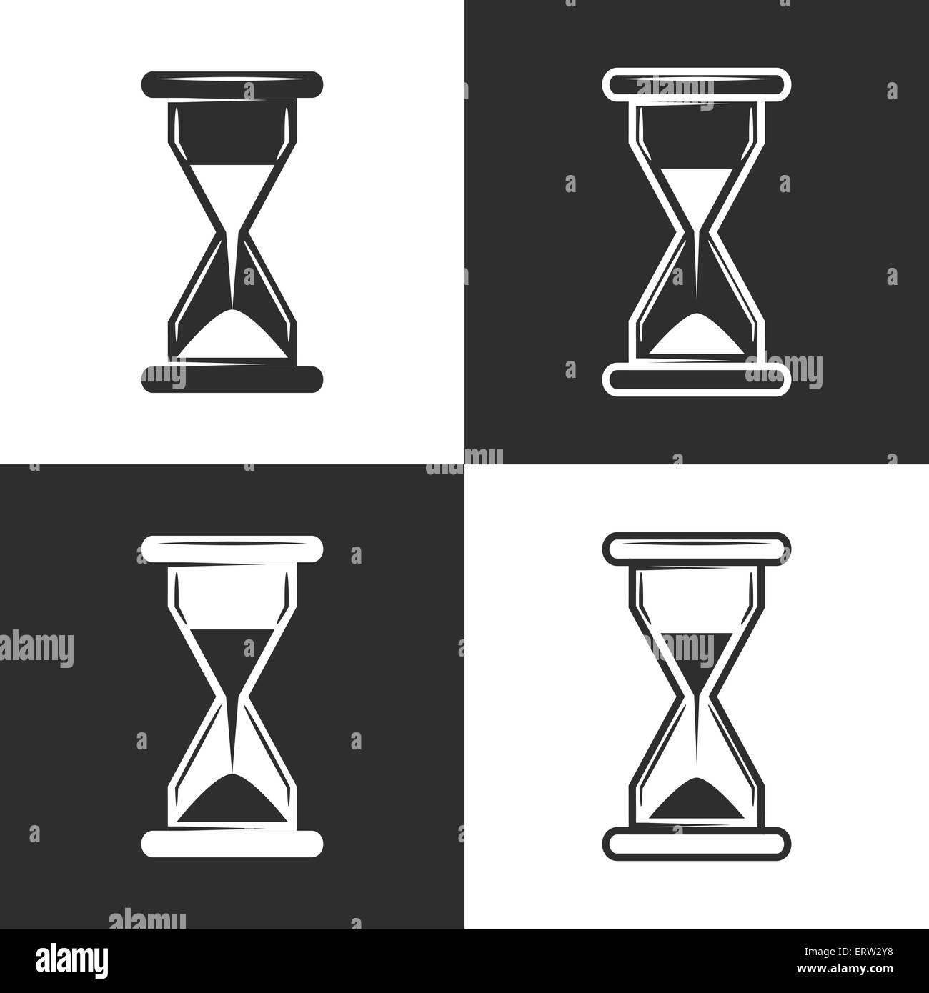 The hourglass Black and White Stock Photos & Images Alamy