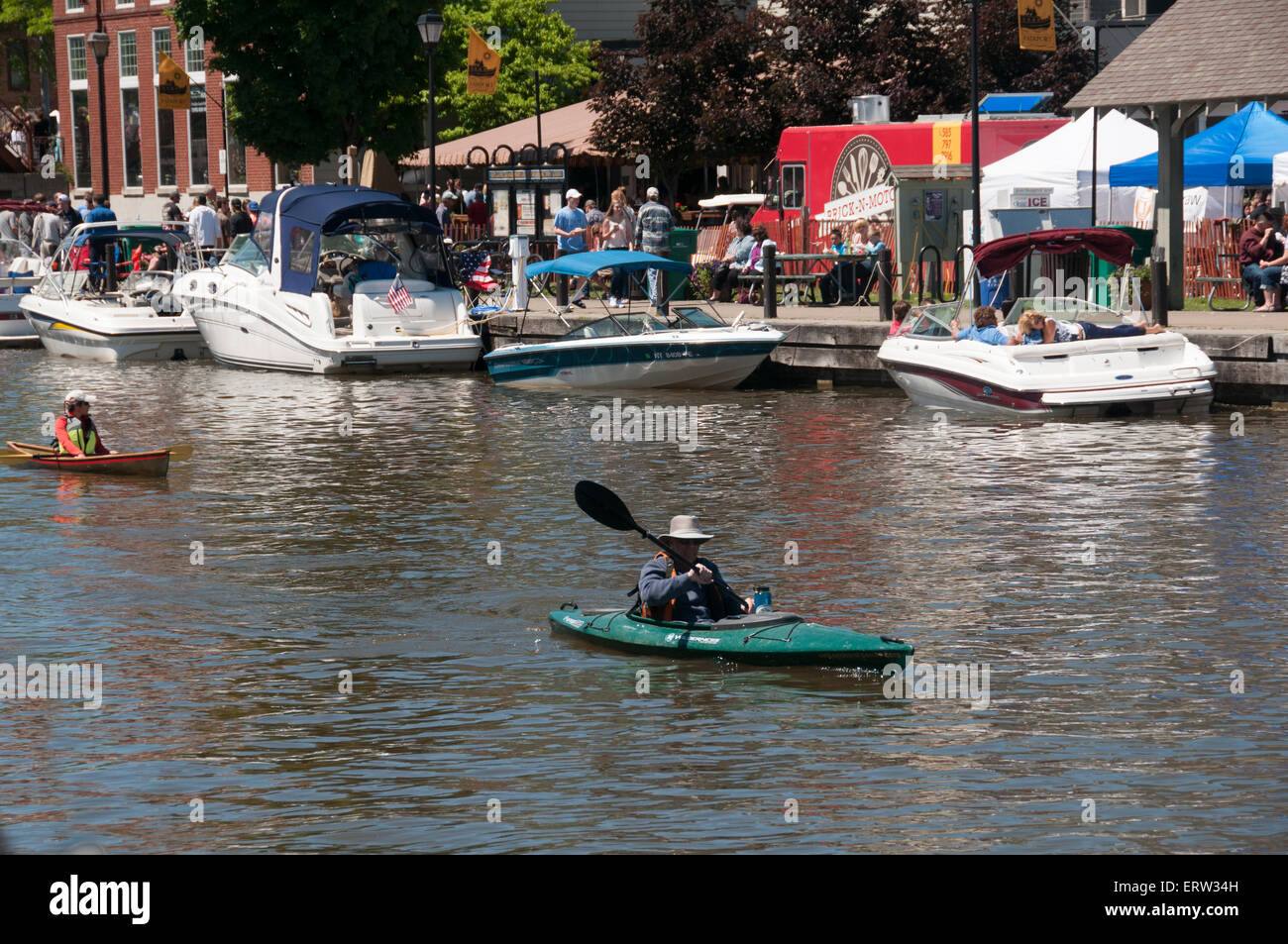 Canal Days in Fairport NY USA Stock Photo Alamy
