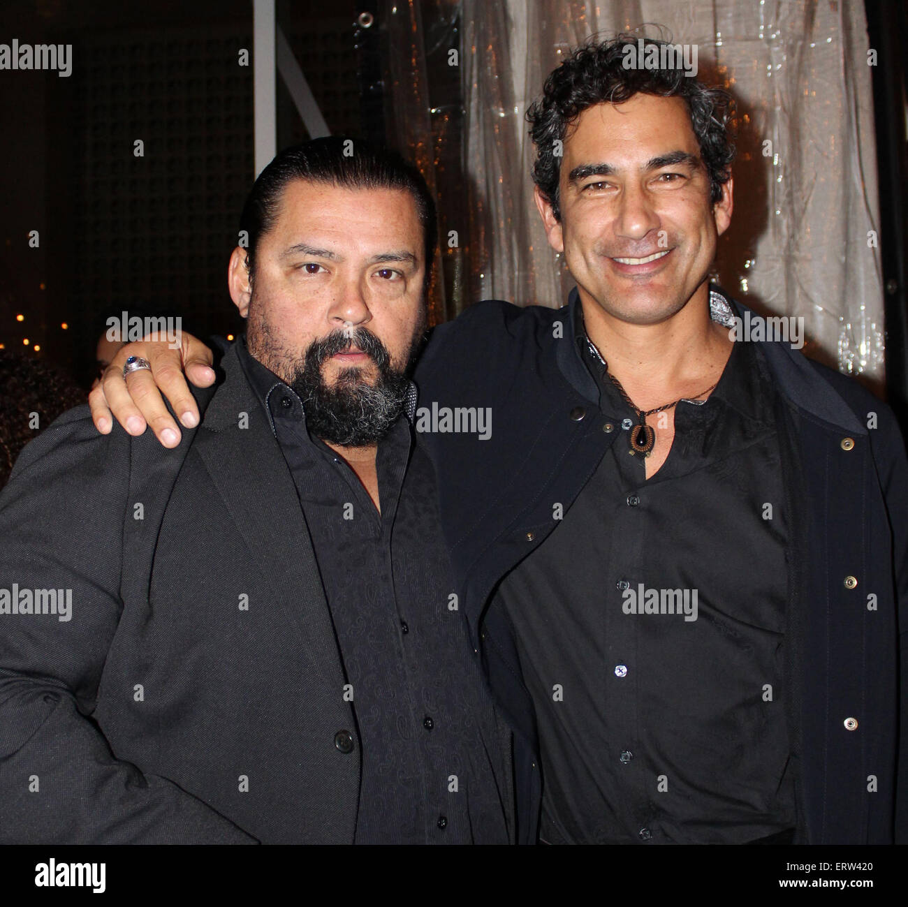 4th Annual Holiday Celebration and Toy Drive hosted by Nosotros and Latin Heat  Featuring: Daniel Edward Mora,Randy Vasquez Where: Hollywood, California, United States When: 03 Dec 2014 Credit: Tai Urban/WENN.com Stock Photo