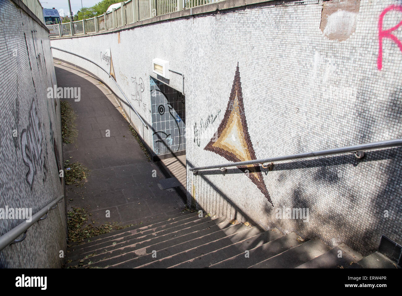 An uninviting ring road subway, Kidderminster, Worcestershire, England, UK Stock Photo Alamy