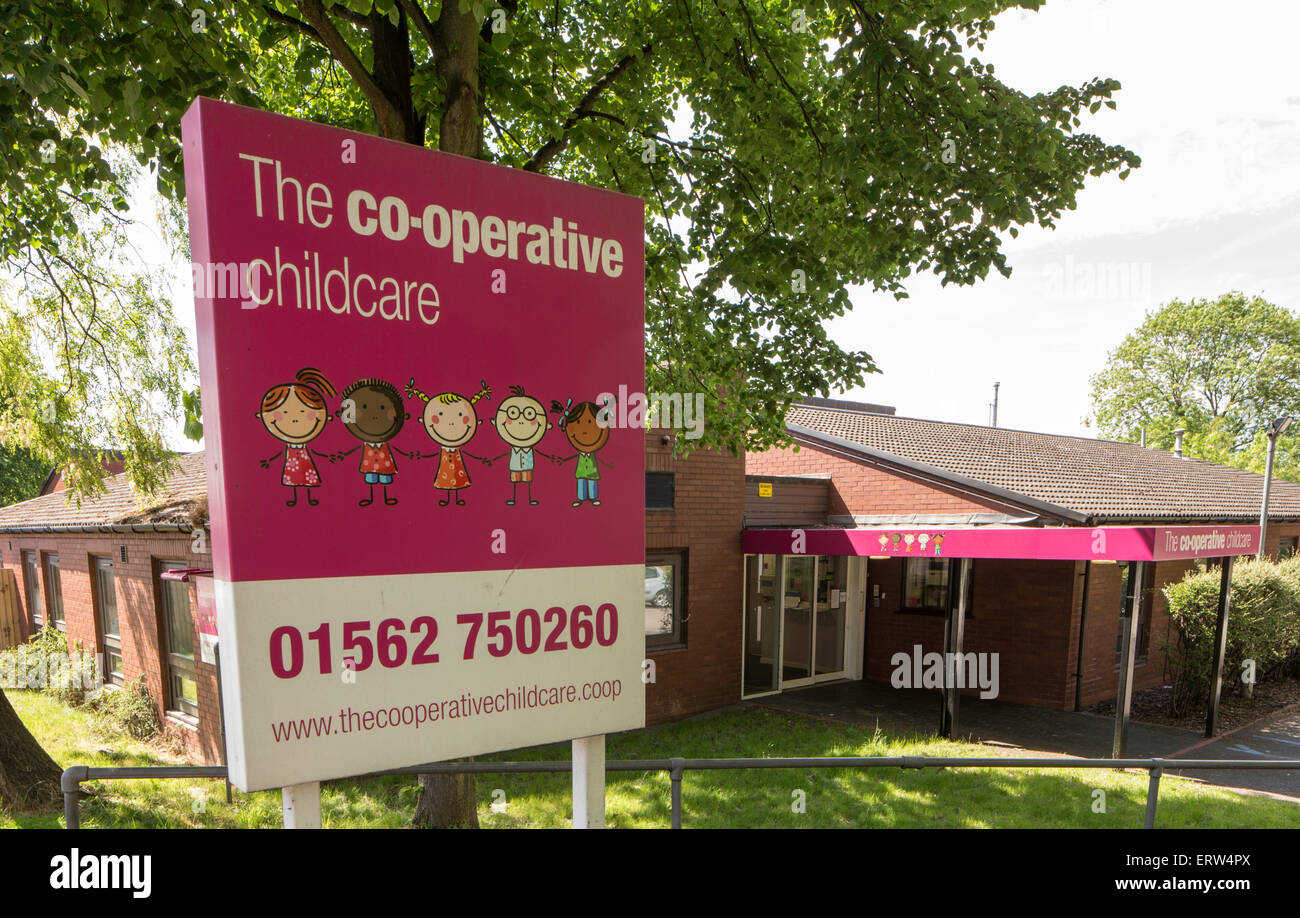 A Co-operative childcare center, Kidderminster, Worcestershire, England, UK Stock Photo