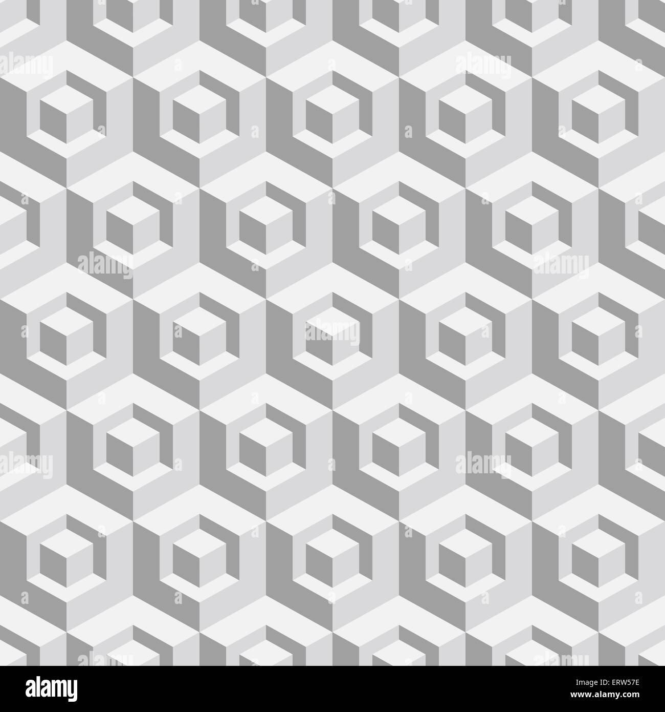 Abstract geometrical 3d white background. Vector illustration. Seamless ...