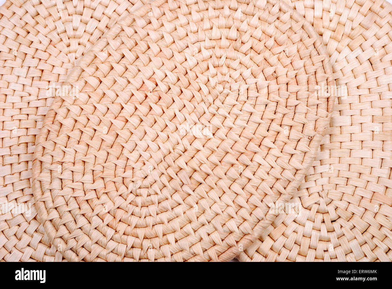 Close up background from bamboo table cloth Stock Photo - Alamy