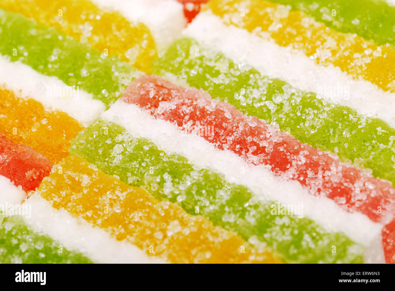 Macro background form fruit candy slices Stock Photo - Alamy