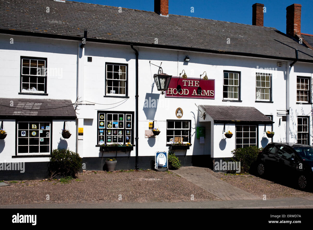 the hood arms in Kilve, Somerset Stock Photo