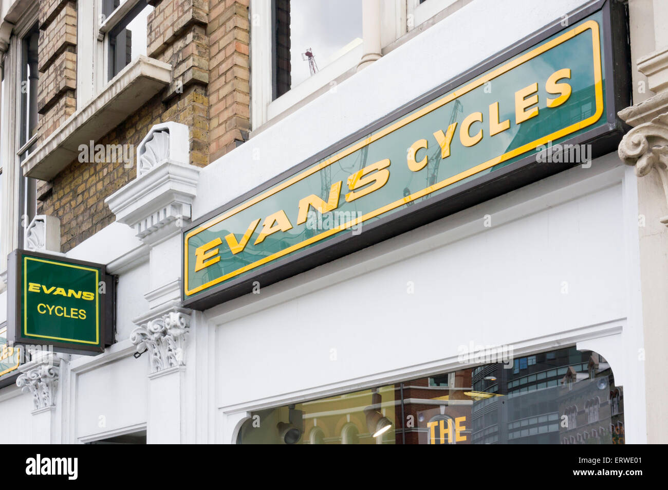 The premises of Evans Cycles in Farringdon Street, London. Stock Photo