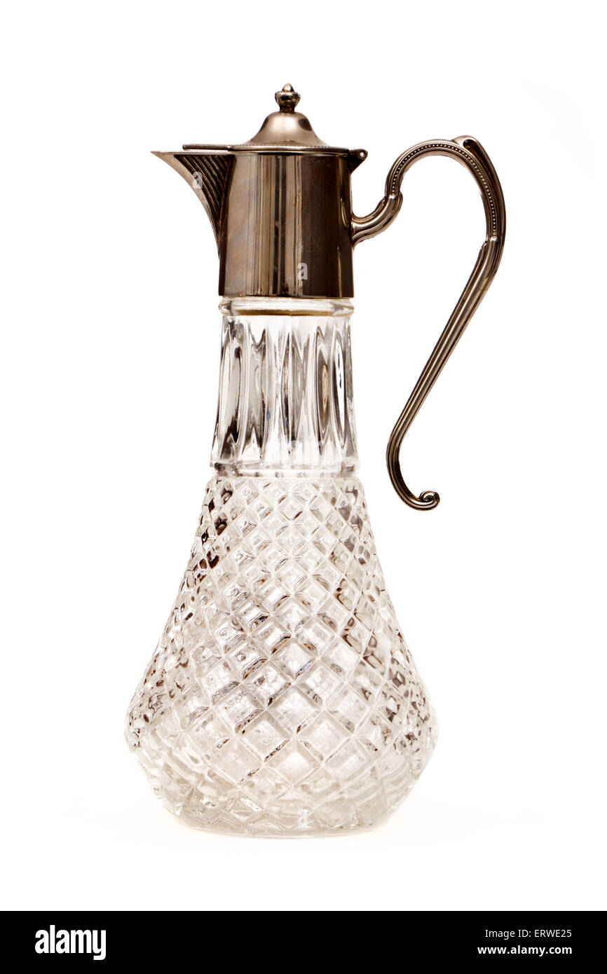 Antique glass decanter Stock Photo