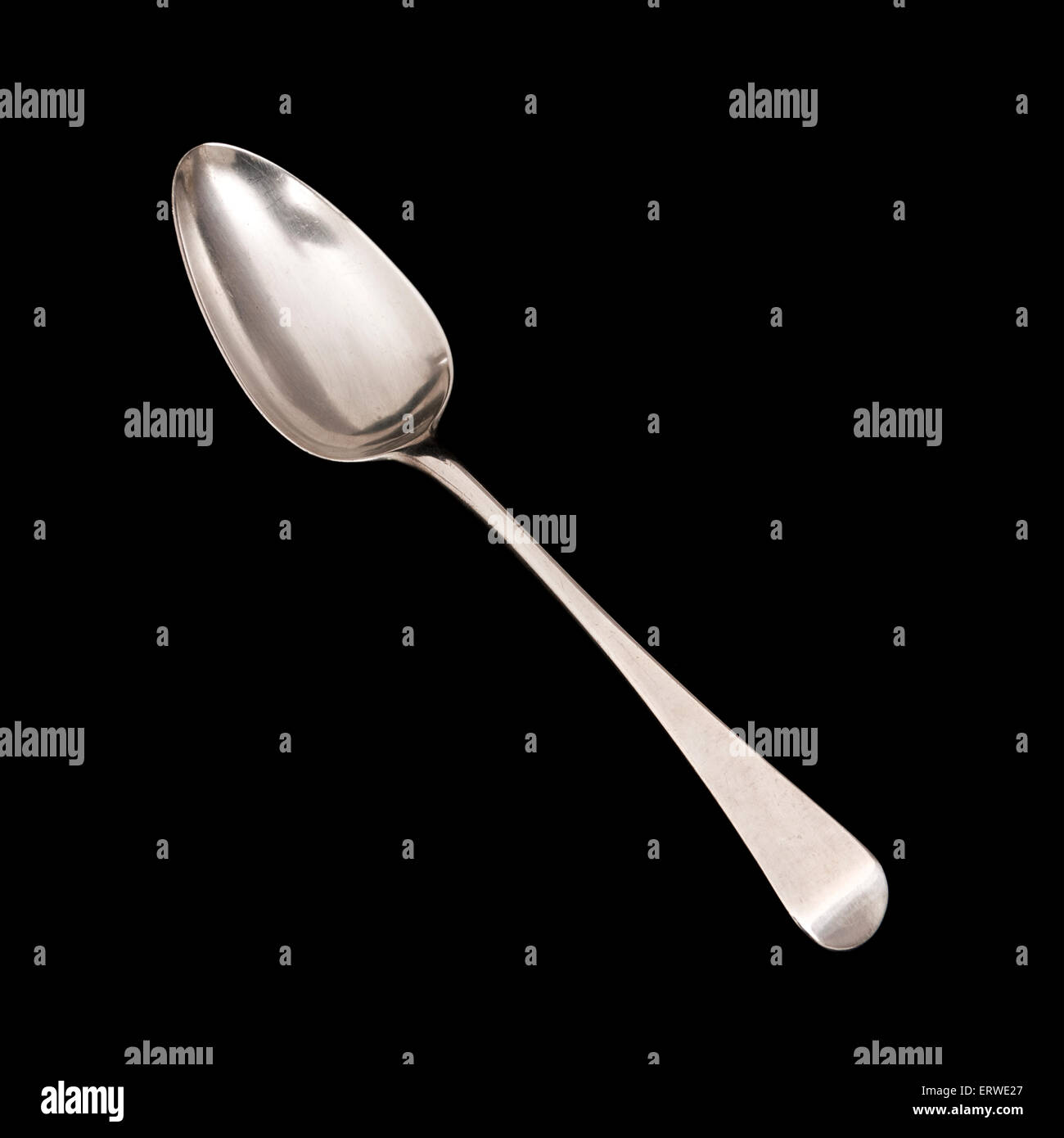 Antique III Sterling Silver large serving spoon by Smith