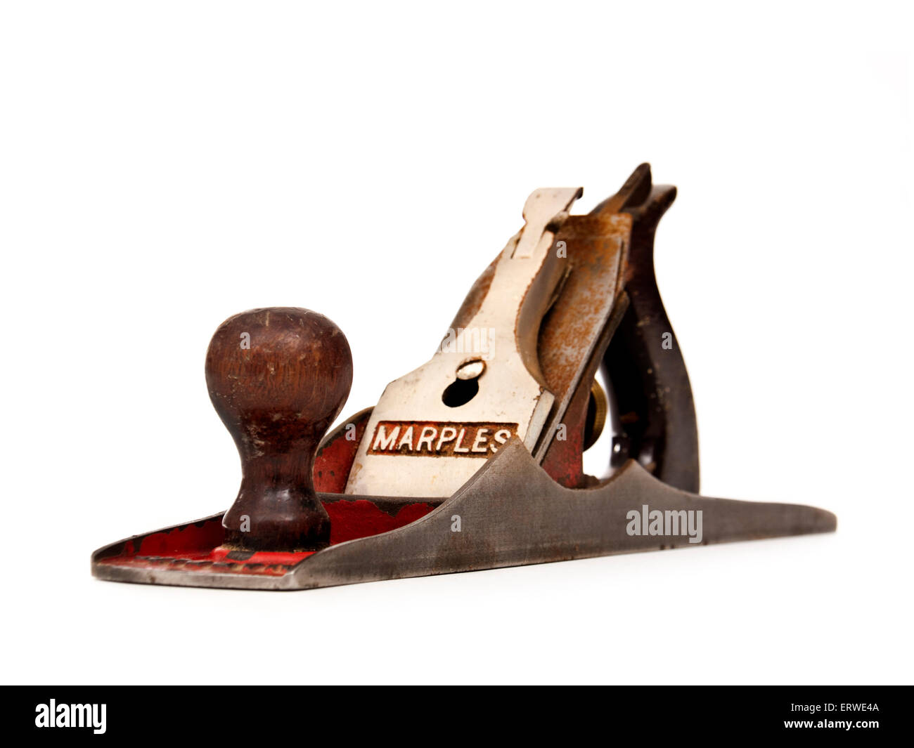 Vintage steel woodworking jack plane (M5 1/2) by Joseph Marples of Sheffield Stock Photo