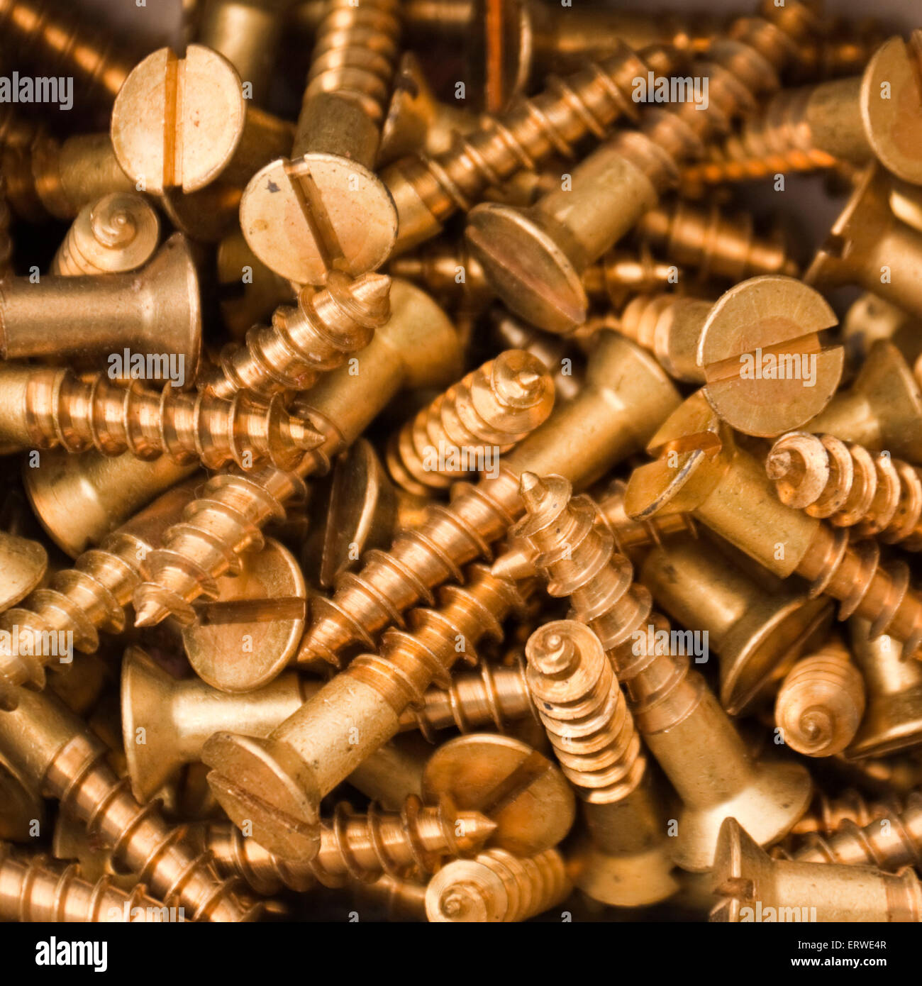 Brass screws hi-res stock photography and images - Alamy