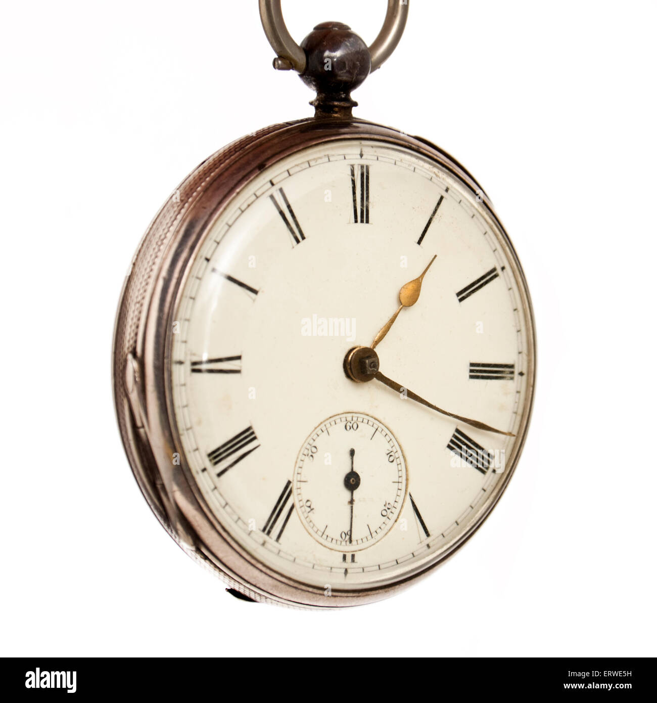 Antique Sterling Silver pocket watch Hallmarked London 1854 by Richard Oliver John Edwards established 1846 Stock Photo Alamy
