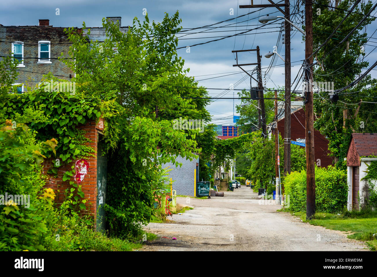 Gem Way, in Garfield, Pittsburgh, Pennsylvania Stock Photo Alamy