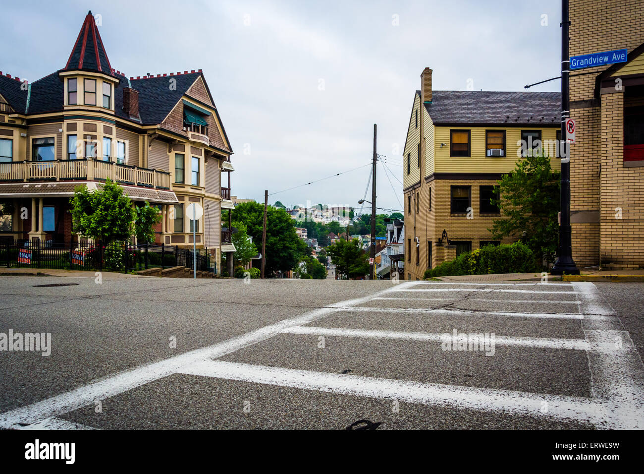 Grandview Avenue, in Mount Washington, Pittsburgh, Pennsylvania Stock