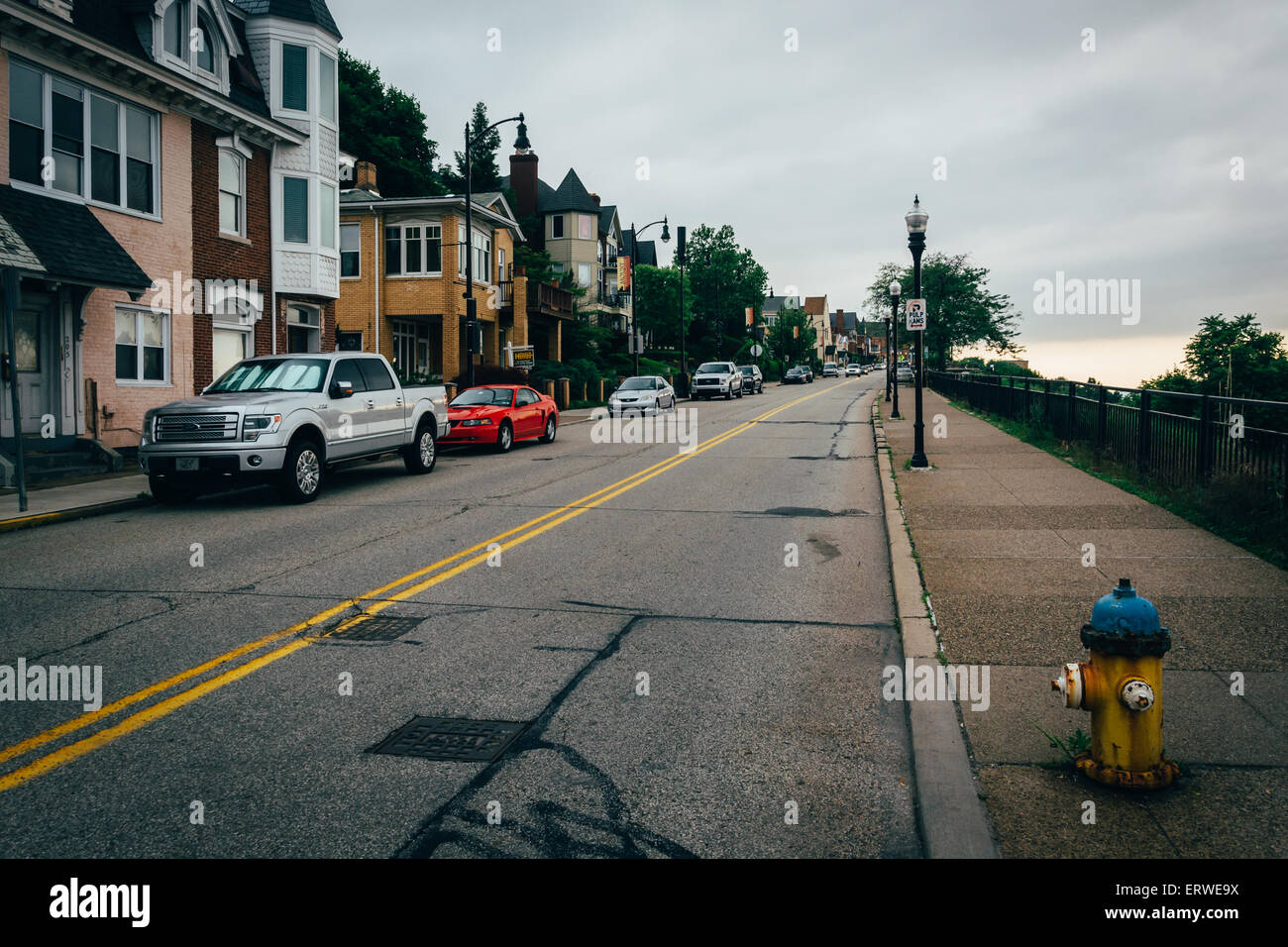 Grandview Avenue, in Mount Washington, Pittsburgh, Pennsylvania Stock