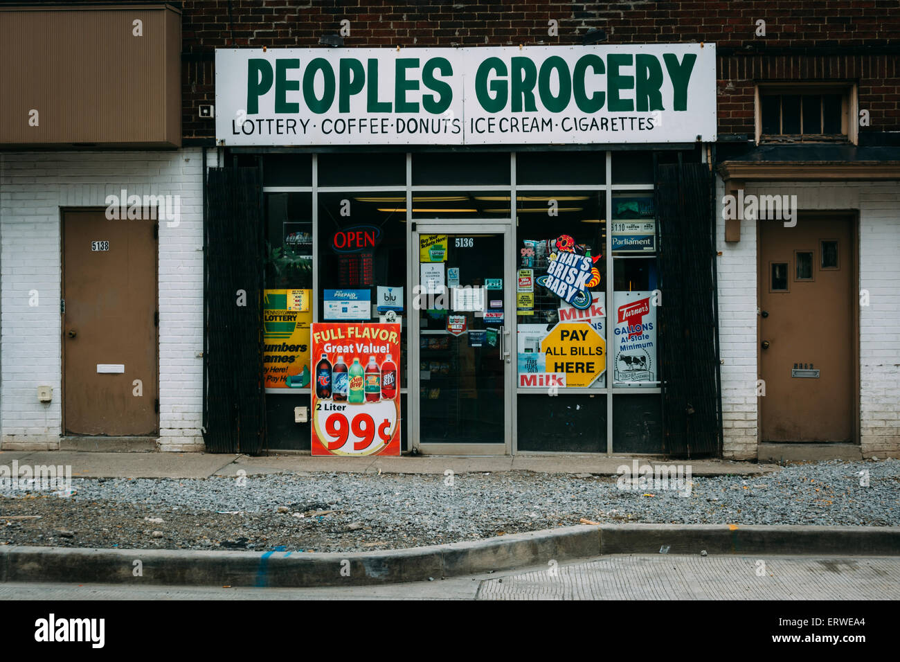 Grocery store in Garfield, Pittsburgh, Pennsylvania Stock Photo Alamy