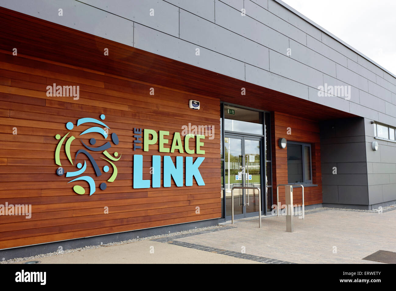 the peace link sports facilities Clones county monaghan republic of ireland Stock Photo