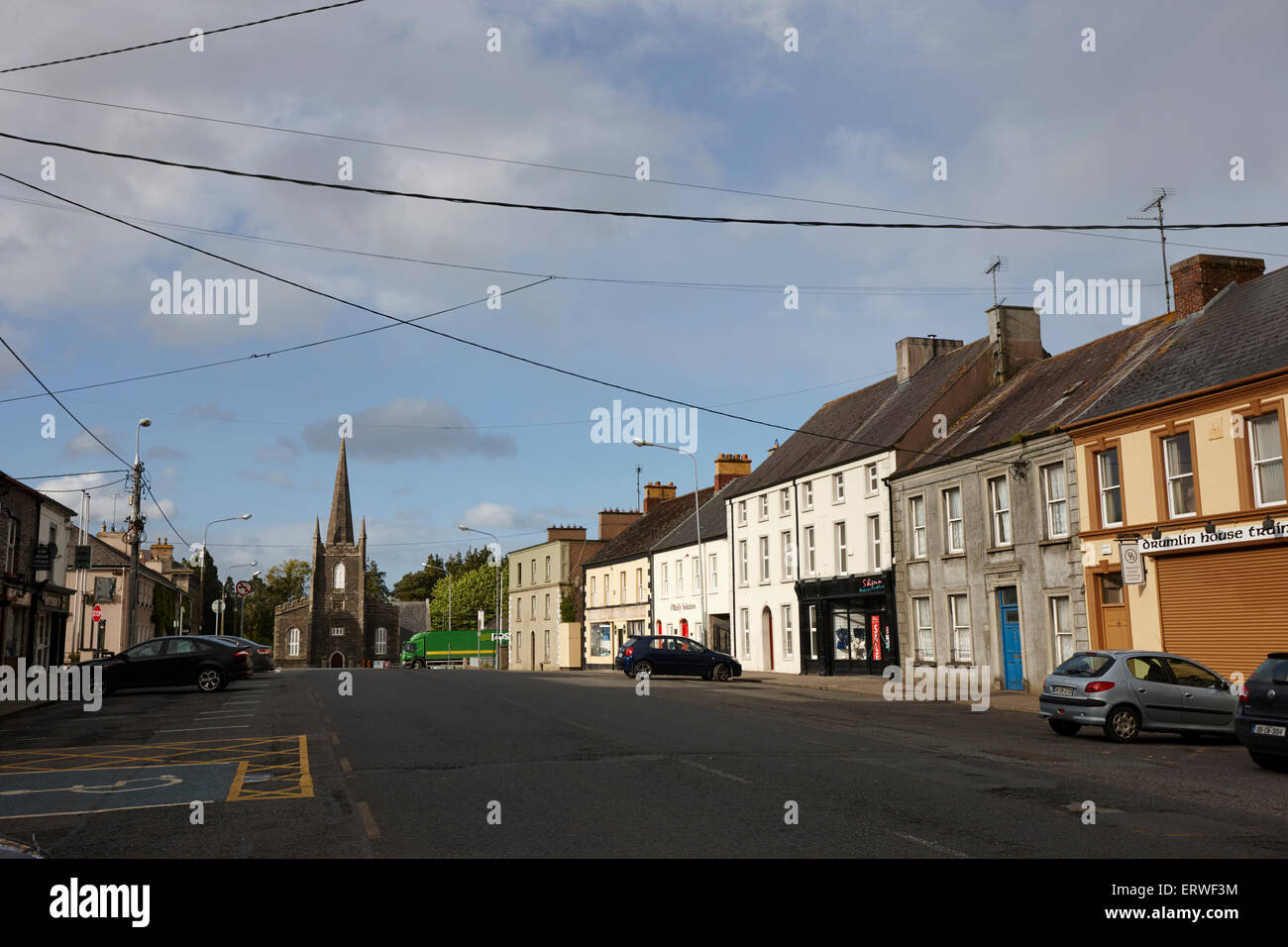 wide market street Cootehill County Cavan Republic of Ireland Stock Photo