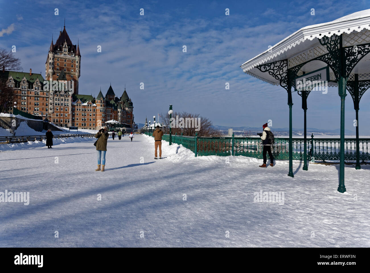 Terrasse Dufferin and the Chateau Frontenac in winter, Quebec City