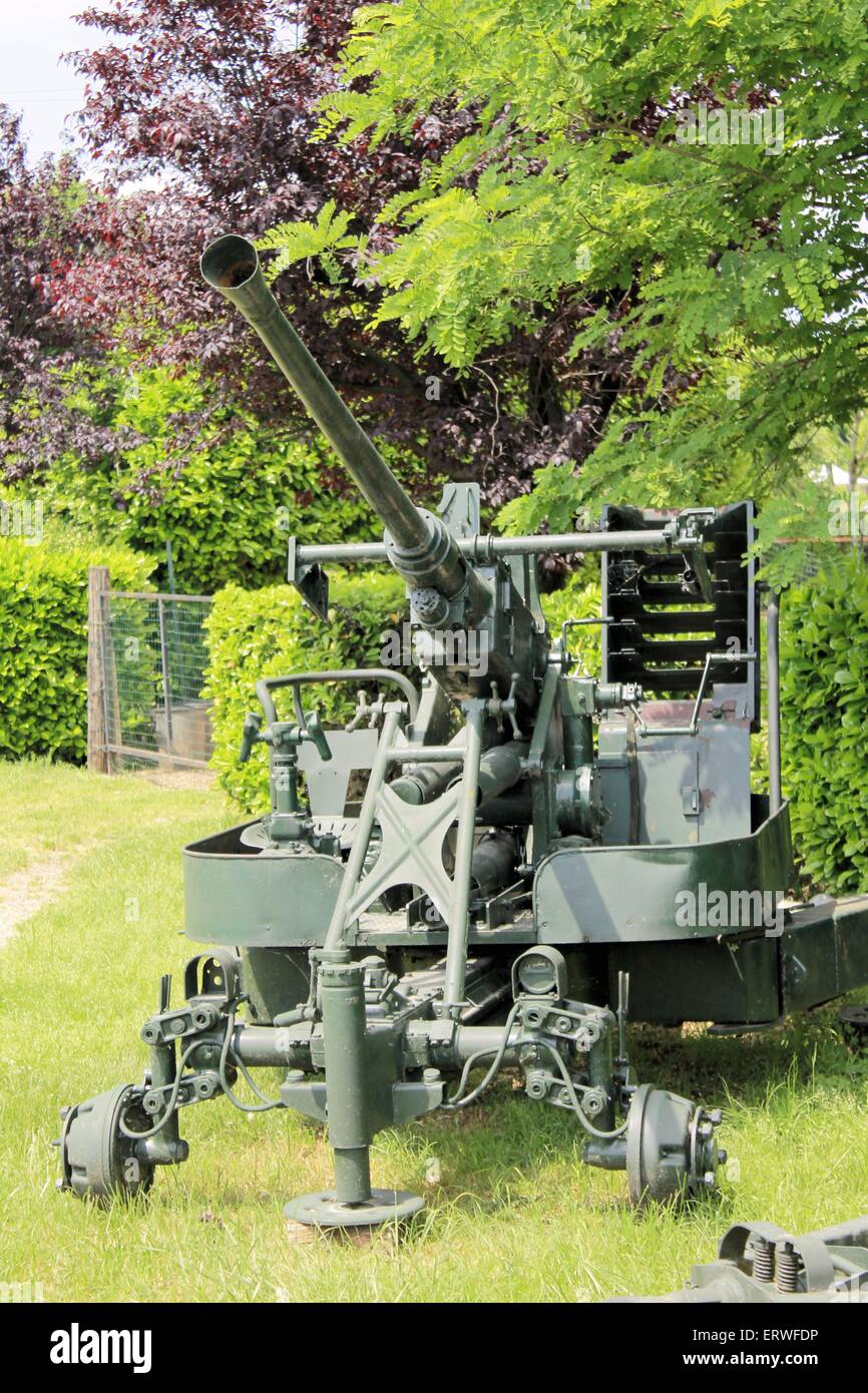 cannons used during the second world war Stock Photo