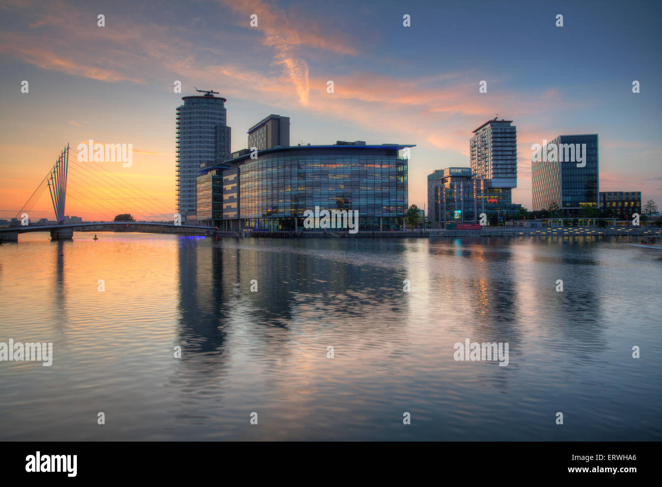 Media City at Salford Quays, Manchester Stock Photo