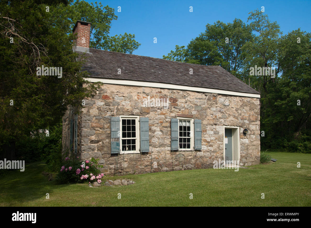 The Nelden-Roberts Stonehouse is a rustic stone house built in the early 1800’s. It is named for George Nelden, who settled in Montague in 1820. Stock Photo