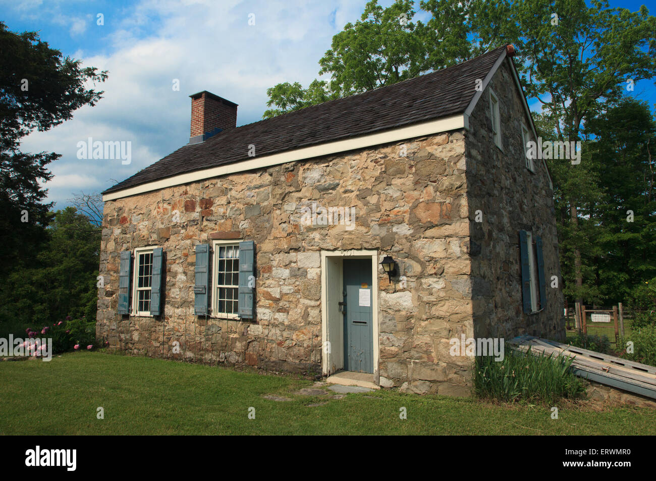 The Nelden-Roberts Stonehouse is a rustic stone house built in the early 1800’s. It is named for George Nelden, who settled in Montague in 1820. Stock Photo