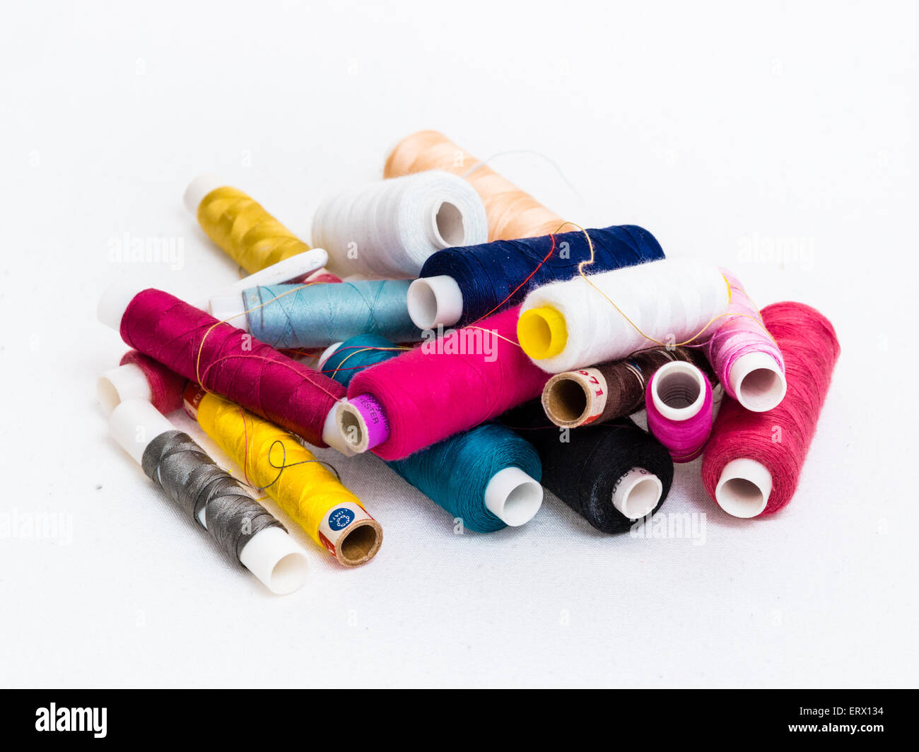 Lot of colorful threads Stock Photo - Alamy