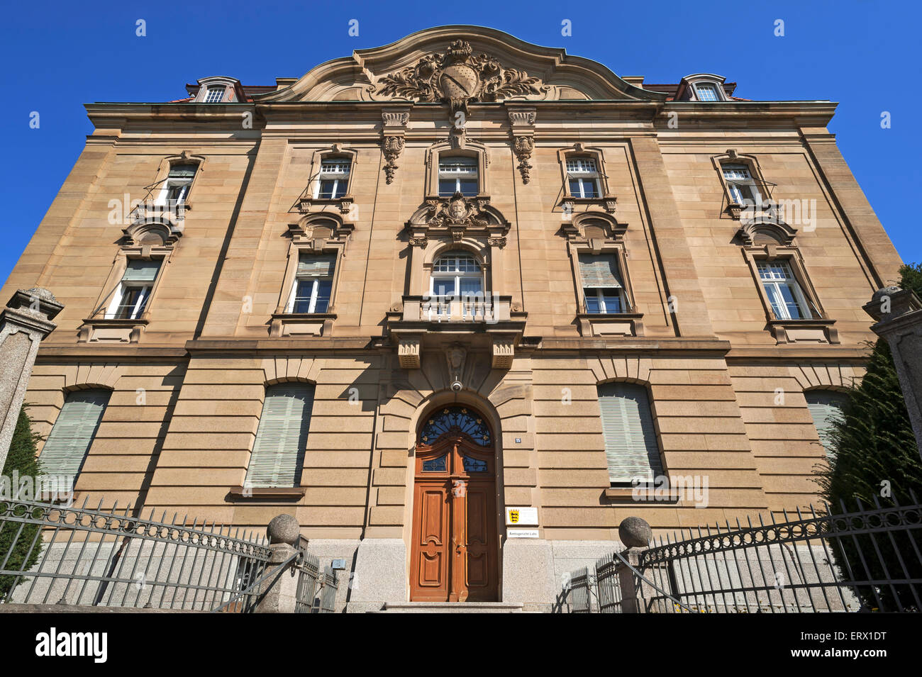 District Court, built from 1899 to 1902, Lahr, Baden-Württemberg, Germany Stock Photo