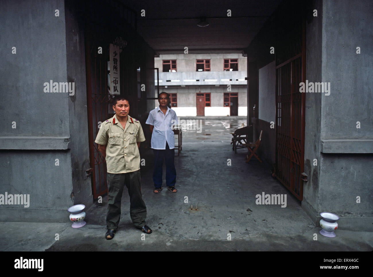 Prison Guards in Chinese Youth Detention Center in Chengdu, China