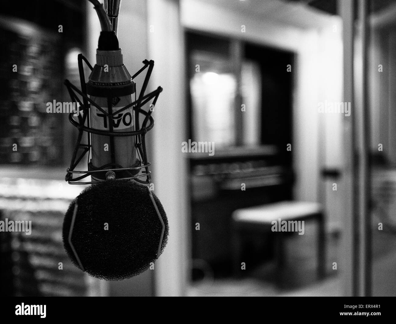 A Microphone In Music Studio A Microphone In Music Studio