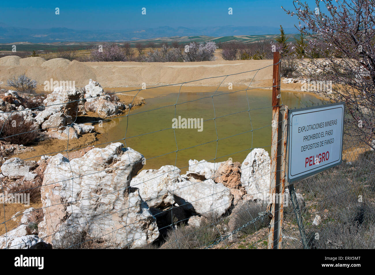 Celestine Mine, Escuzar, Granada province, Region of Andalusia, Spain, Europe Stock Photo