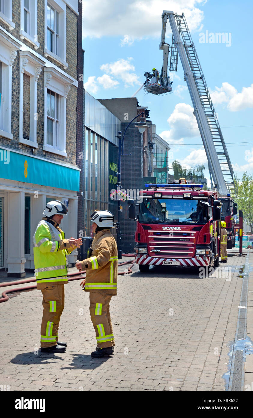 Maidstone, Kent, England, UK. Kent Fire & Rescue Service / Scania 114L