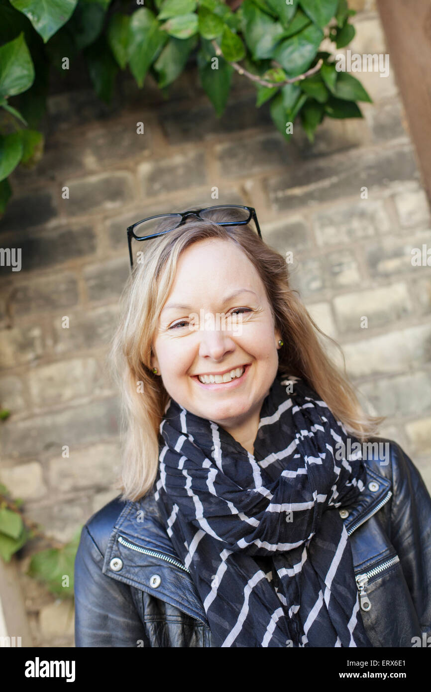 Woman Mature Smile Scarf High Resolution Stock Photography and Images ...