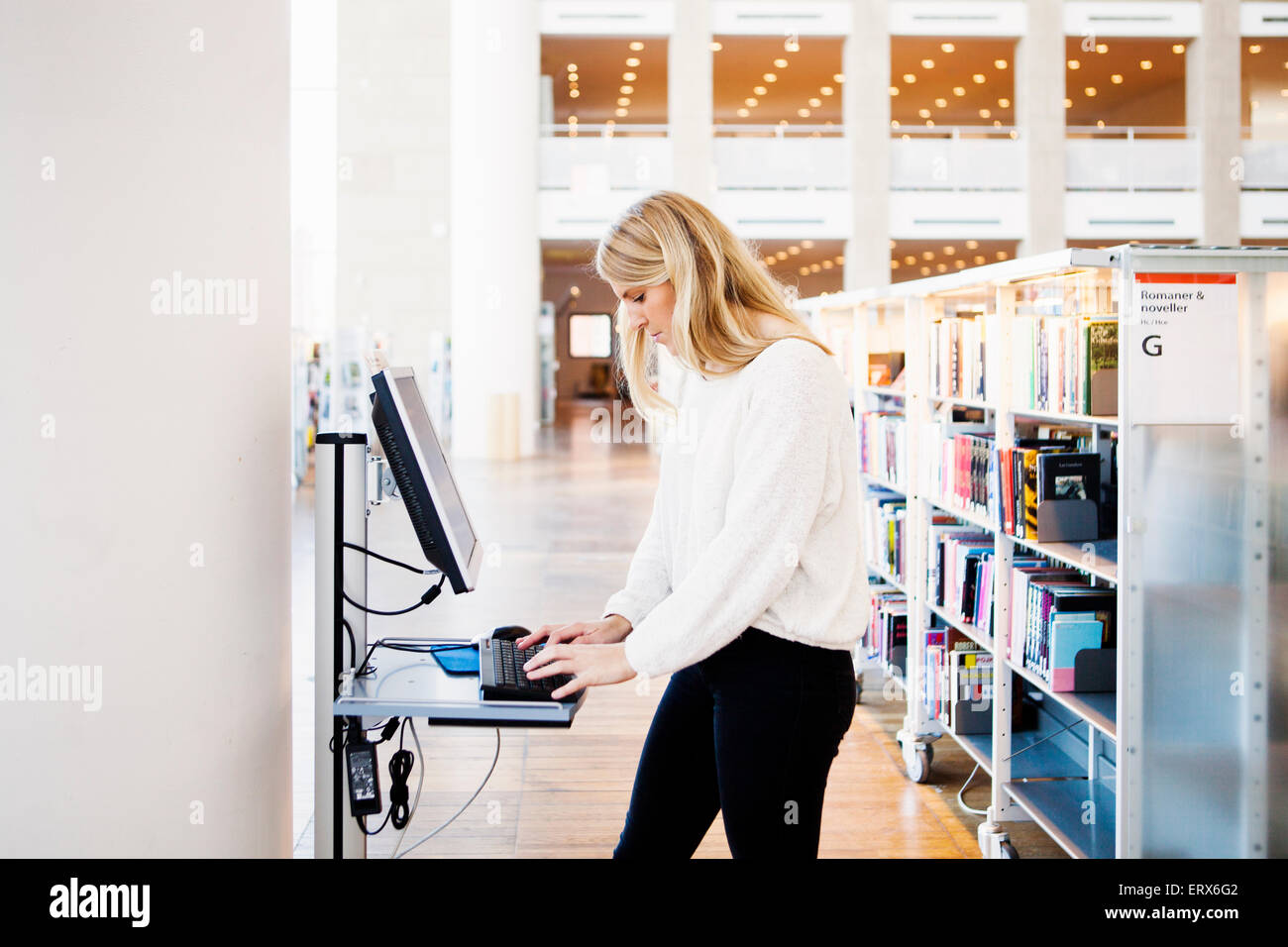 Library computer internet hi-res stock photography and images - Alamy