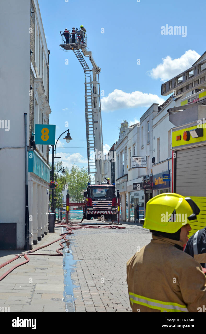 Maidstone, Kent, England, UK. Kent Fire & Rescue Service / Scania 114L