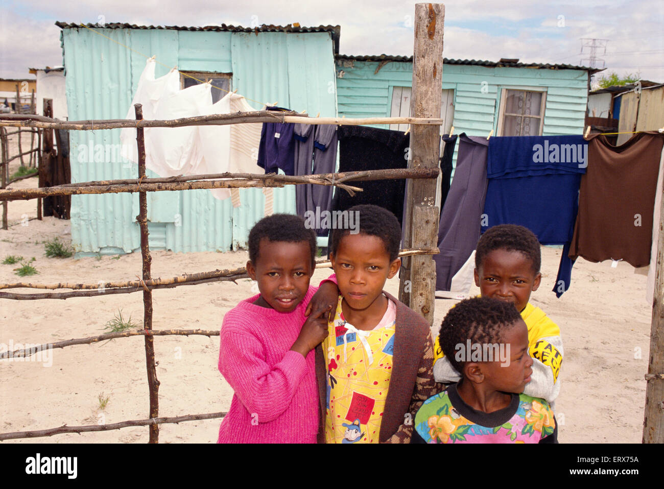African children africa hut smiling hi-res stock photography and images ...