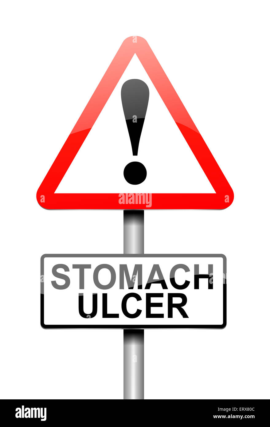 Stomach ulcer concept. Stock Photo