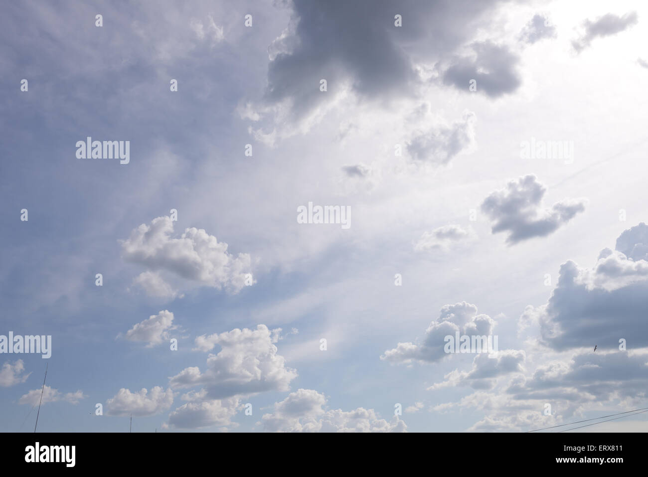 beautiful rainy clouds Stock Photo