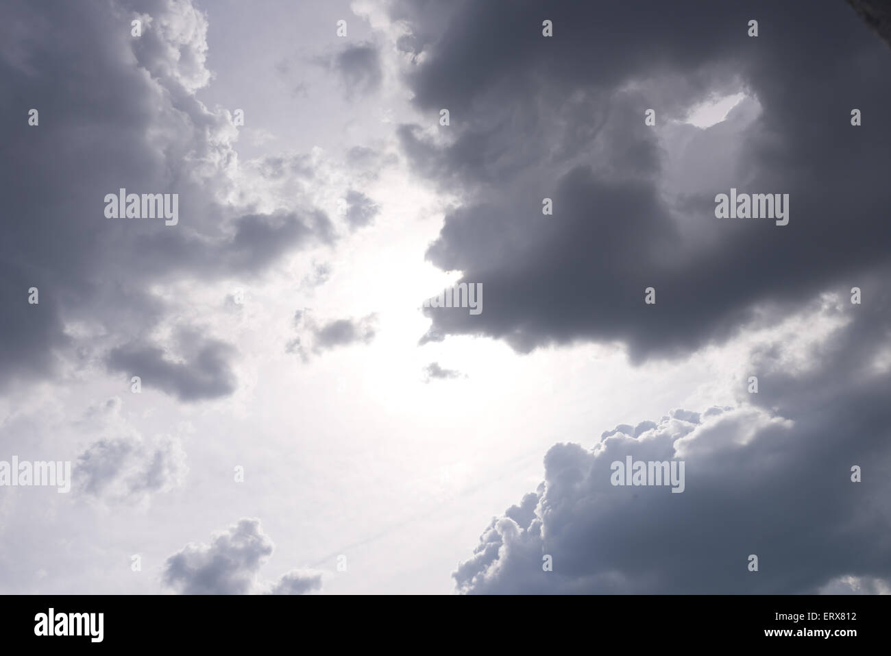 beautiful rainy sky Stock Photo