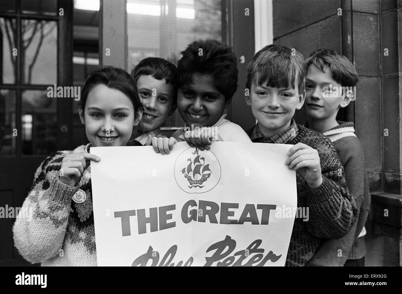 Paddock Junior, Infant and Nursery School, Class 11, organised a Bring and Buy Sale in aid of the Blue Peter Kampuchea appeal, raising 15 pounds. 13th January 1989. Stock Photo
