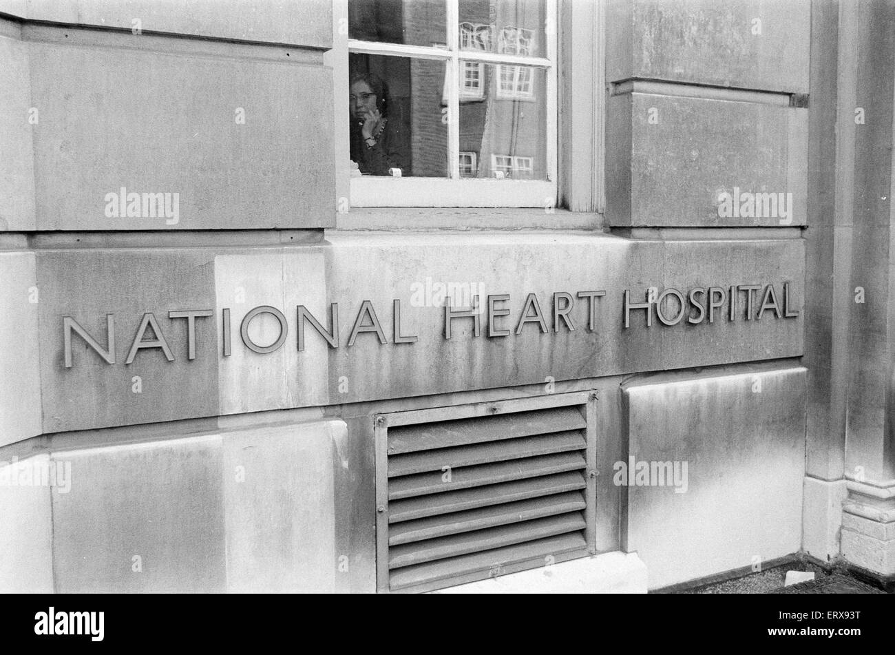National Heart Hospital in Marylebone, London. Pictured Saturday 4th May 1968. Britain's first heart transplant was successfully carried out (3rd May) by a team of 18 doctors and nurses at the National Heart Hospital. The operation, which was led by South Stock Photo
