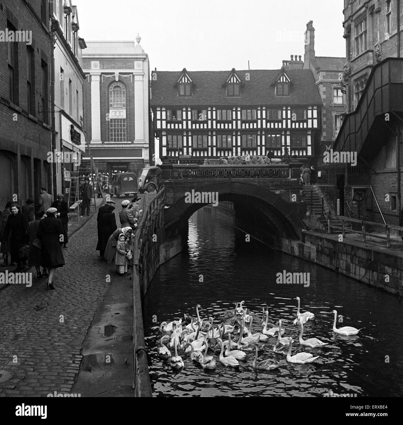 The High Bridge in Lincoln, England, the oldest bridge in the United