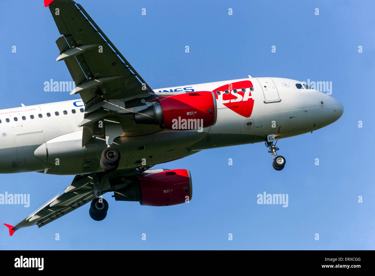 CSA Czech Airlines Airbus A319-100 (old livery) with registration